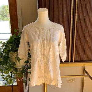 Roxy White Cotton Top Size S